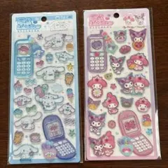 未使用、サンリオ、シール、2点セット