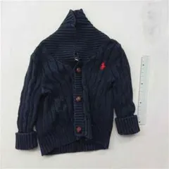 ■ラルフローレン ケーブル編みカーディガン ネイビー キッズ 6M