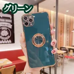 人気☆グリーン iPhone12mini ケース 可愛い おしゃれ