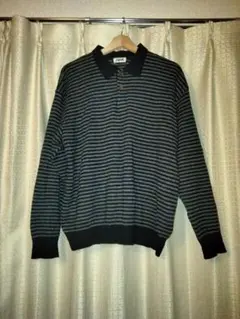 【JUN MEN】90s ボーダーニットポロのサムネイル