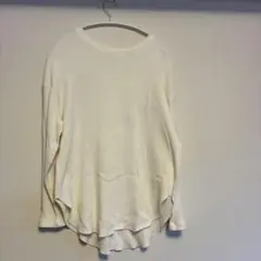 AMERICAN HOLIC ワッフルTシャツM ボタン付き　アイボリー