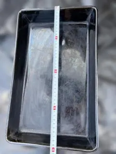 長方形 陶器製 花器 フラワーベース 黒のサムネイル
