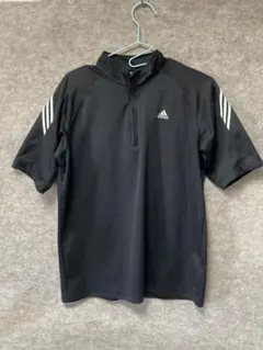 adidas アディダス ゴルフ GOLF ブラック ハーフジップシャツ