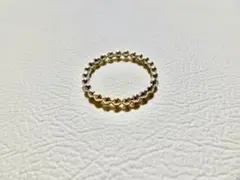仁尾彫金『3つ玉ゴールド釈迦玉ピンキーリング』ハンドメイド549