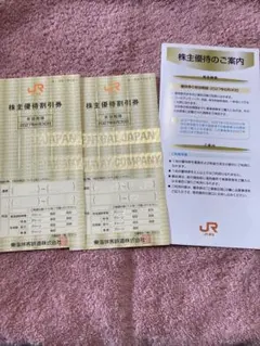 JR東海 株主優待割引券 2枚セットのサムネイル