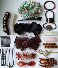ヘアアクセサリーまとめ売り 18点