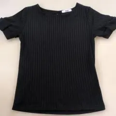Avail リブ半袖Tシャツ ブラック Mサイズ