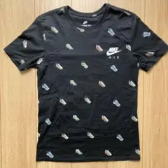 Nike スニーカー柄 Tシャツ ブラック Sサイズ