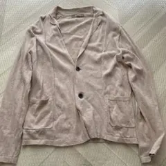 ナノユニバース　ベージュ カーディガン　S