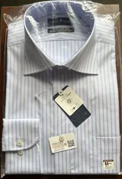 ビジネスシャツ Mサイズ ストライプ 長袖/半袖　2枚セット　ワイシャツ