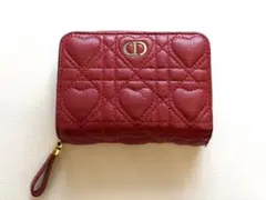 ひ*り様 Christian Dior ハート型キルティング 二つ折り財布　ディのサムネイル