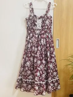 フラワープリント ワンピース AXES FEMME