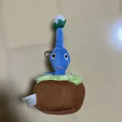 ピクミン 引っこ抜きぬいぐるみ マスコットチェーン　青色