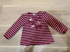 エニィファム　100 トップス　　ボーダー　リボン