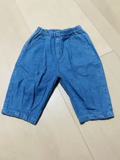 【tete a tete】 デニムカラー　デニムハーフパンツ　子供服　100