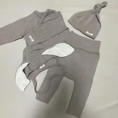 peekaboo new born set (うさぎボンネット付き)