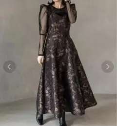 美品　ランダ　ワンピース ジャガード