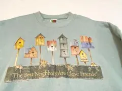 90S ヴィンテージ フルーツオブザルーム 鳥 アニマル スウェット トレーナー