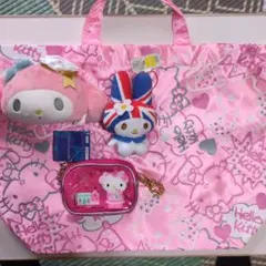 vivitix ハローキティ　バッグ　ポーチ　マイメロディ　マスコット　ポーチ