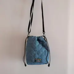 L.L.Bean キルティングショルダーバッグ ブルーのサムネイル