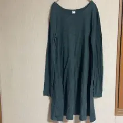 1点もの☆OLD NAVYロングワンピース ダークグリーン【M】