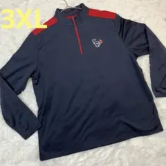 【3XL】NFL アメフトHouston Texans ハーフジップジャケット