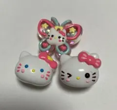 ハローキティ デコレーションパーツ 3個セット