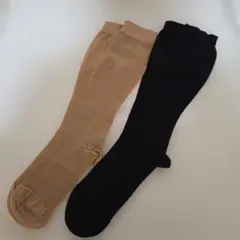 【未着】レックスフィット医療用 弾性ストッキング 2足 薄手ハイソックス 中圧L