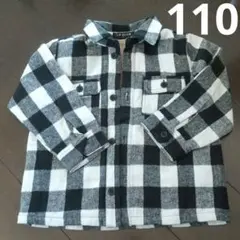 LB CLUB トップス 子供服 110 ネルシャツ 裏起毛 アウターチェック