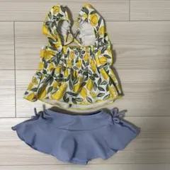 ★5/10迄【美品】apres les coursベビー水着セパレート90センチ