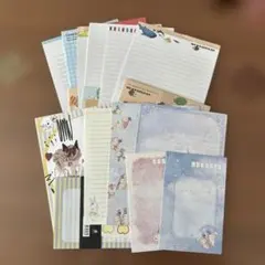 レターセット 8種類 使いかけ まとめ売りイラスト入り