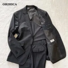 美品✨オリヒカ　セットアップスーツ　無地　背抜き　ブラック　M
