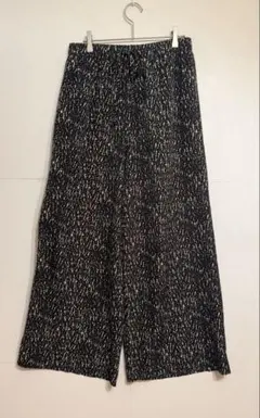 【GERMIN ATION】レオパード柄 ワイドパンツ イージーパンツ