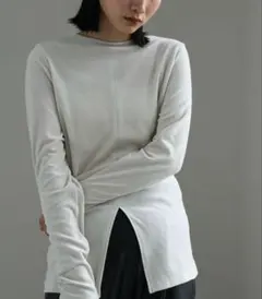 【frey】DOUBLE VELOUR TOP