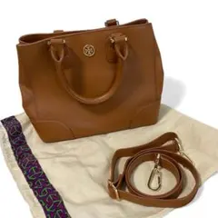 トリーバーチ　Tory Burch 2way ハンドバッグ　ショルダー紐付き
