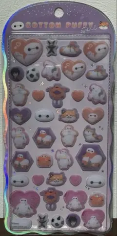 【正規品】コットンパフィーシール　ベイマックス　ディズニー
