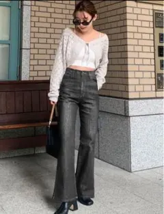 grlフレアデニムパンツxs