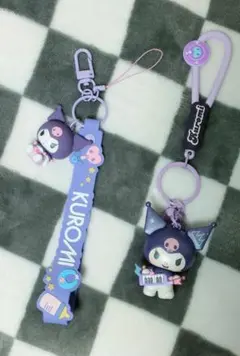 クロミ　3Dマスコット付きハンドストラップ　キーホルダー　サンリオ