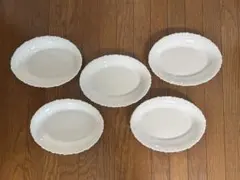 値下げ　ヤマザキ 春のパンまつり 白いグルメ皿　5枚セット