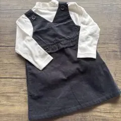 黒のジャンパースカート ワンピース セット