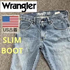 【数量限定品】Wrangler ラングラーSLIM BOOTヒゲ　デニムパンツ