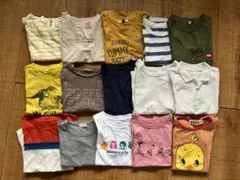 子供服15点セット サイズ110 120 半袖Tシャツ ポロシャツ まとめて大量