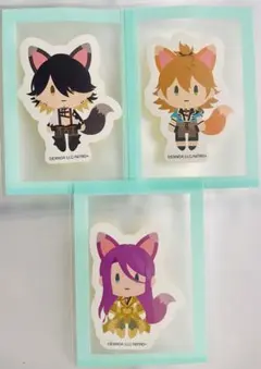 刀剣乱舞　日本刀と未来展　きつね装備　蓄光ステッカー 蜂須賀　浦島　長曽祢