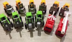 働く車 フォークリフト プルバックカー 12台まとめ売り