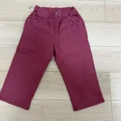 BeBeサテンストレッチリボン6分丈パンツ 150cm