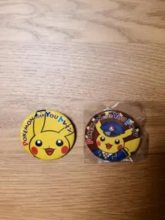 ポケモン 缶バッジ ピカチュウ POKEMON WITH YOU トレイン