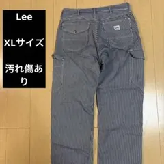 Lee ヒッコリー　ストライプパンツ　ワークパンツ　ヒッコリーデニム　XLサイズのサムネイル