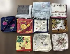 ブランド ハンカチ　9枚　まとめ売り（ノーブランド1枚）