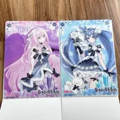 Snow Miku 2025 クリアビジュアルポスター　初音ミク　巡音ルカ