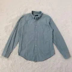 GAP メンズオックスフォードシャツ　ボタンダウン　綿100% ブルー　M